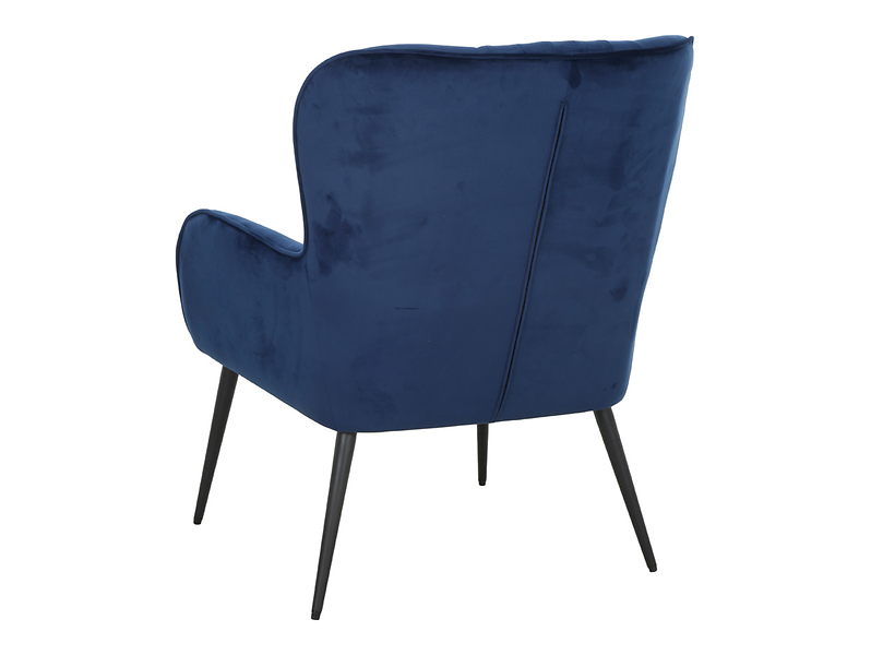 Fotel uszak Samon granatowy