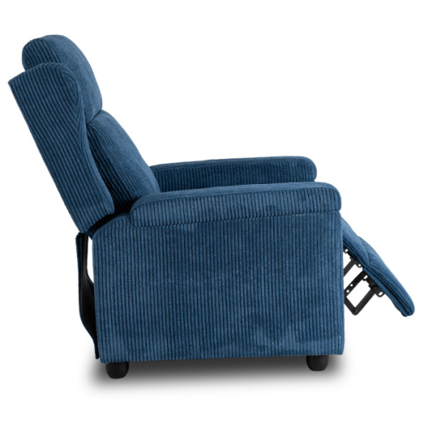 Fotel Rozkładany Wypoczynkowy Uszak Do Salonu Do Spania Szary SPENCER