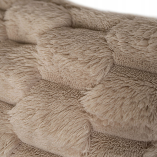 Fotel Wypoczynkowy Kanapa Sofa do Spania Salonu Welur Pluszowy KOBEL Szary