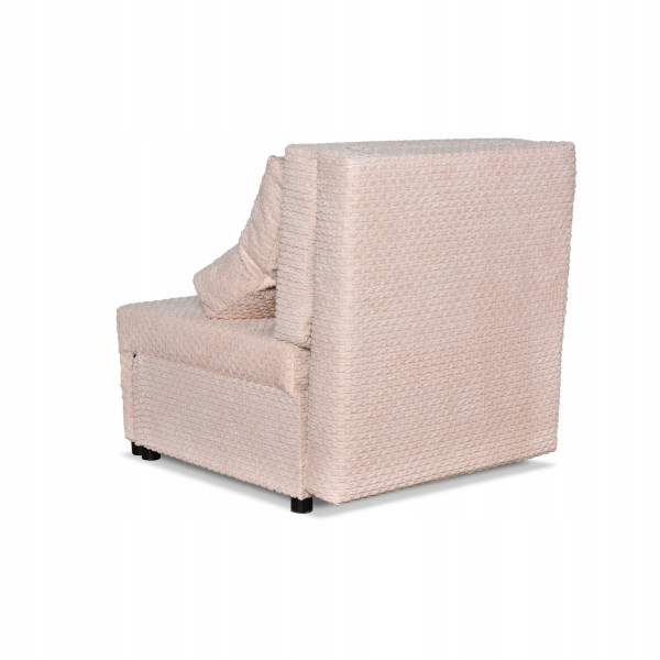 Fotel rozkładany funkcja spania KIMO pojemnik pościel Family Meble czarny