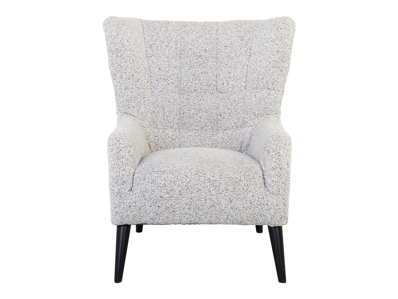 Fotel uszak Casey plecionka beżowy