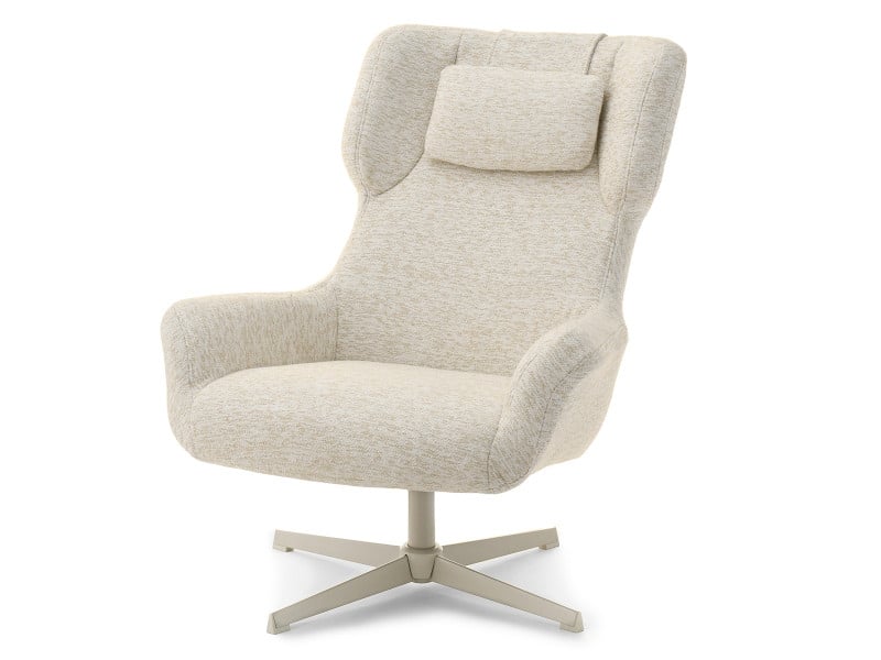 Szary Obrotowy Fotel Irving - Nowocześnie Do Salonu