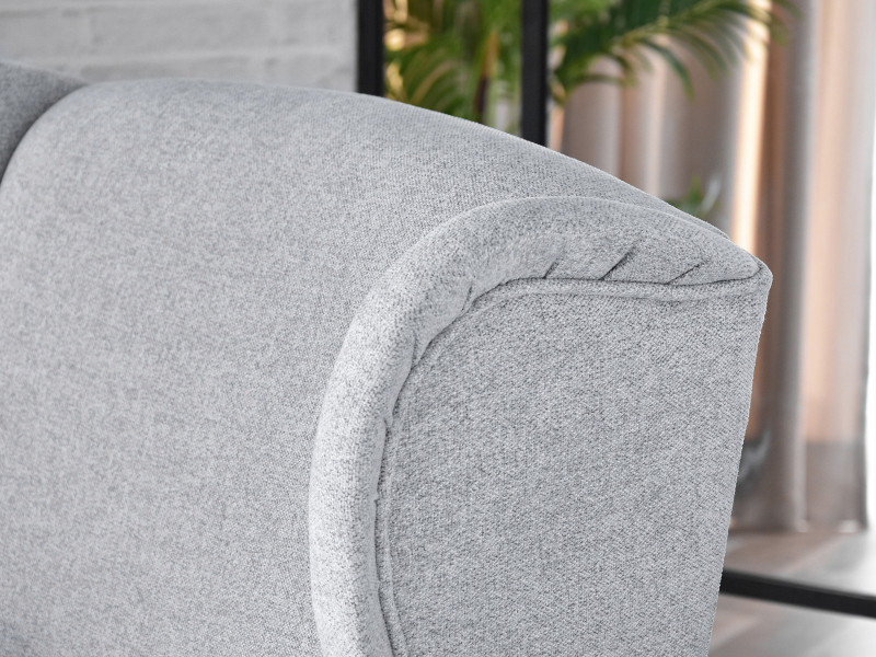 Fotel Malmo Żurawina Tkanina, Podstawa Orzech