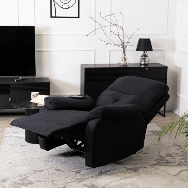 Fotel Rozkładany Masujący Jednoosobowy Wypoczynkowy Do Salonu INTER 2 Szary