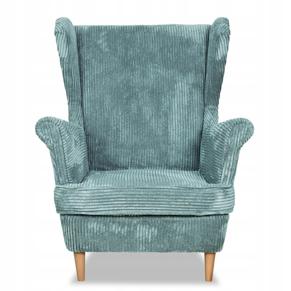 Fotel uszak Bonito beżowy sztruks Family Meble