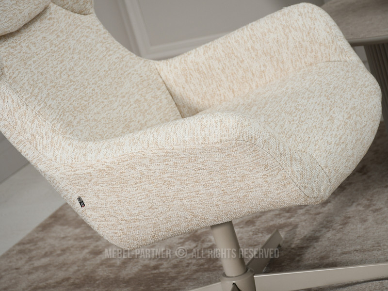 Szary Obrotowy Fotel Irving - Nowocześnie Do Salonu