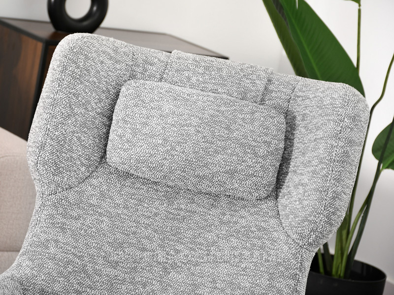 Szary Obrotowy Fotel Irving - Nowocześnie Do Salonu