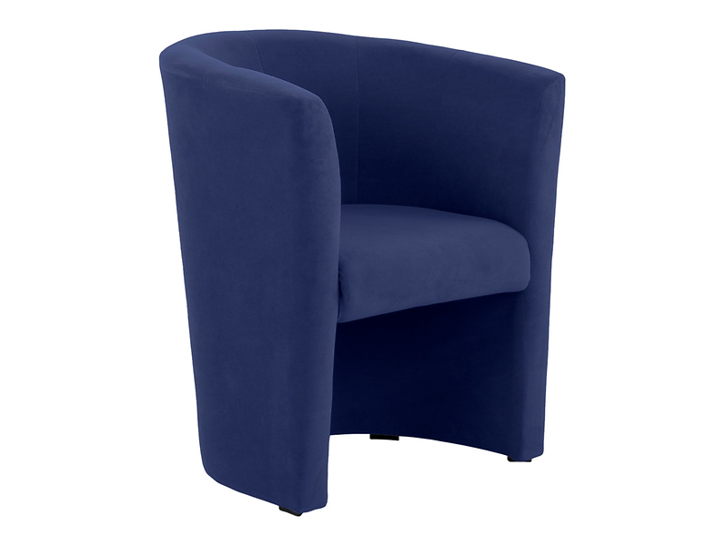 Fotel Orion welurowy granatowy