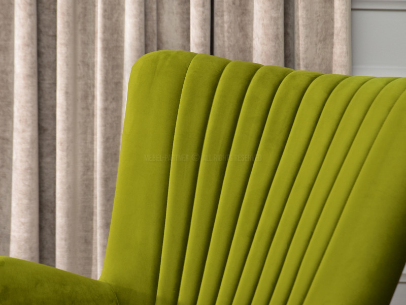 Fotel Lanza Szary Welur, Podstawa Czarny