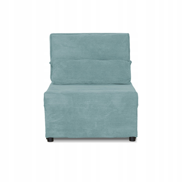 Fotel rozkładany funkcja spania KIMO pojemnik pościel Family Meble czarny