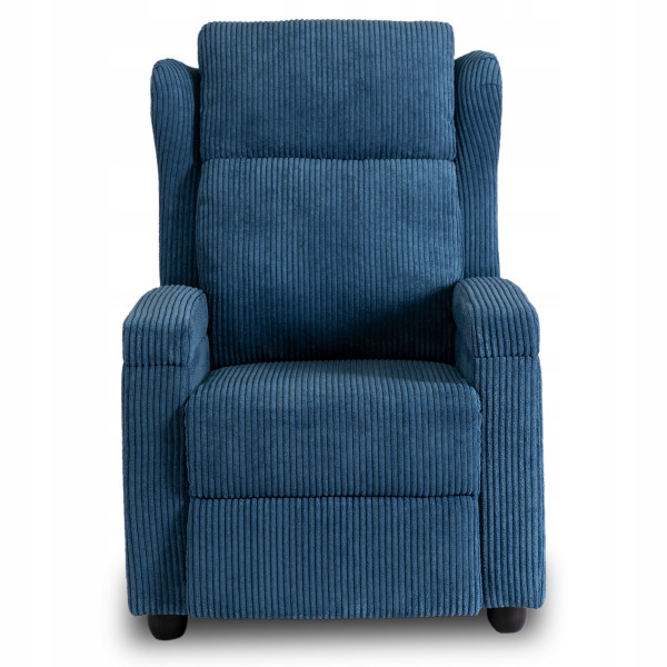 Fotel Rozkładany Wypoczynkowy Uszak Do Salonu Do Spania Szary SPENCER