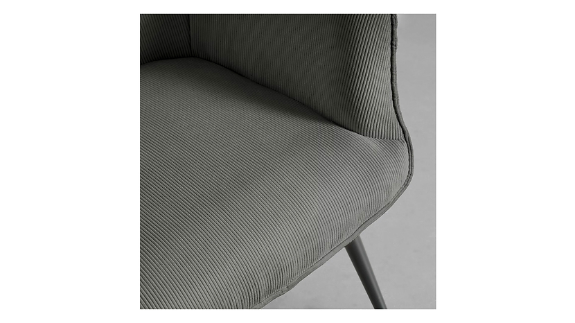 Fotel uszak Gunvor z przeszyciami  szary