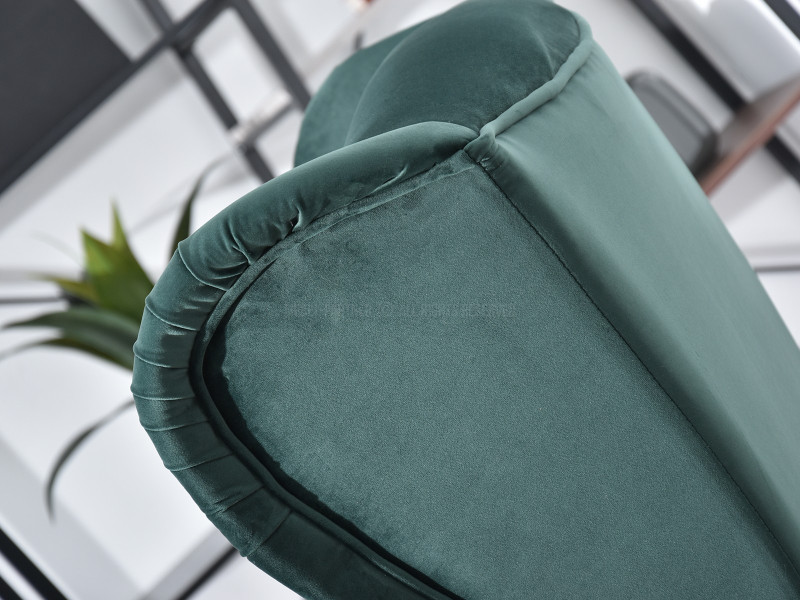 Fotel Malmo Żurawina Tkanina, Podstawa Orzech