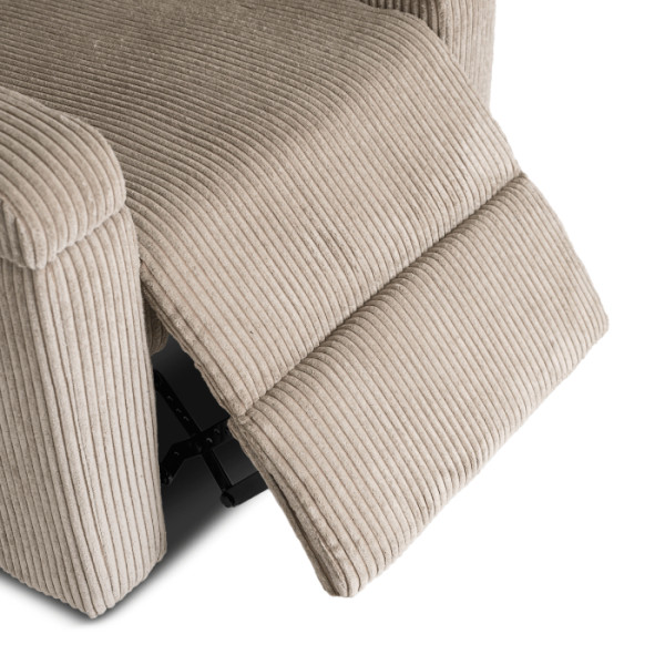 Fotel Rozkładany Wypoczynkowy Uszak Do Salonu Do Spania Szary SPENCER