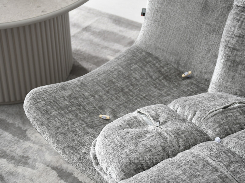 Beżowy Nowoczesny Fotel Jasper Z Przeszyciami - Salon I Sypialnia