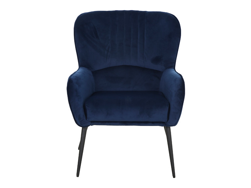 Fotel uszak Samon granatowy