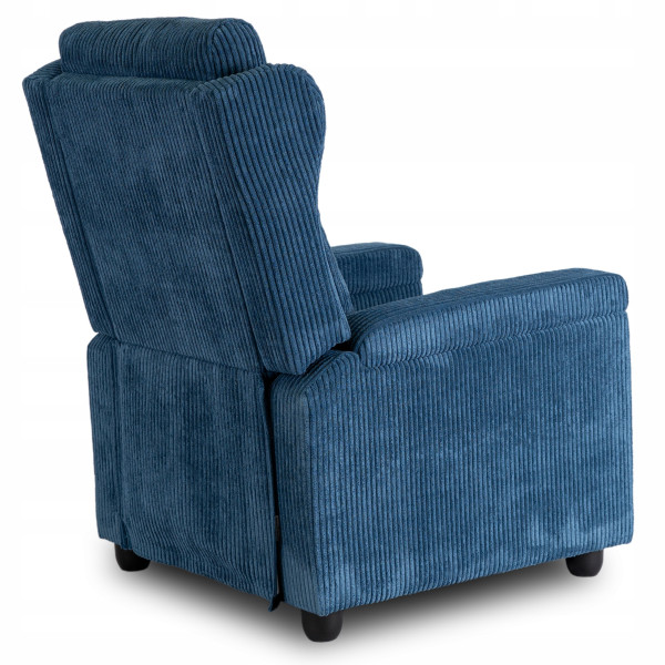 Fotel Rozkładany Wypoczynkowy Uszak Do Salonu Do Spania Szary SPENCER