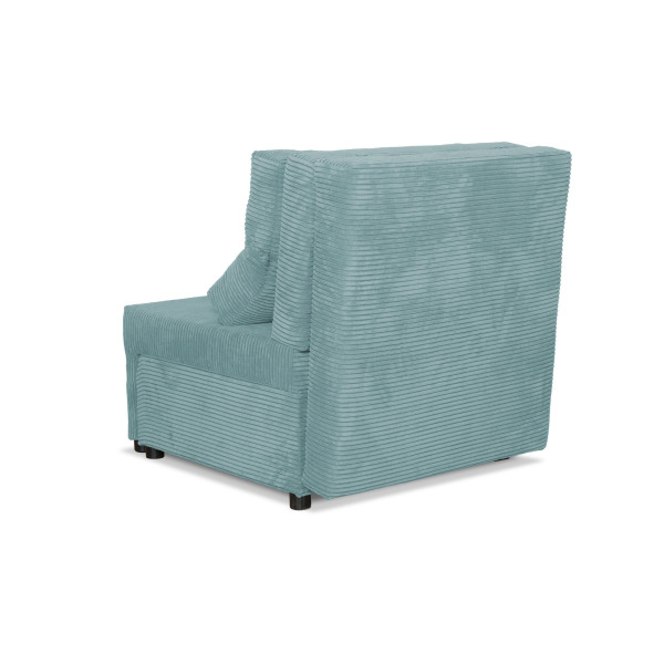 Fotel rozkładany funkcja spania KIMO pojemnik pościel Family Meble czarny