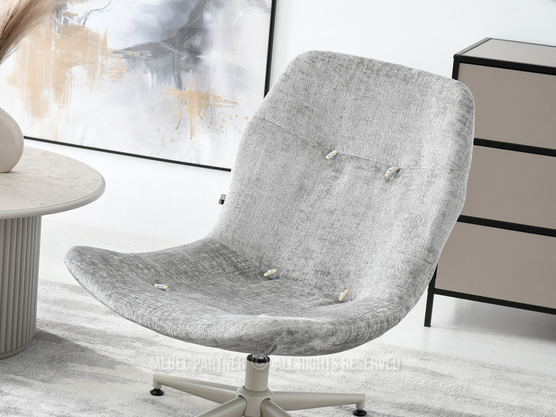 Beżowy Nowoczesny Fotel Jasper Z Przeszyciami - Salon I Sypialnia