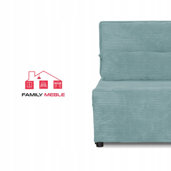 Fotel rozkładany funkcja spania KIMO pojemnik pościel Family Meble czarny