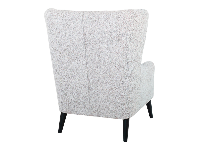 Fotel uszak Casey plecionka beżowy