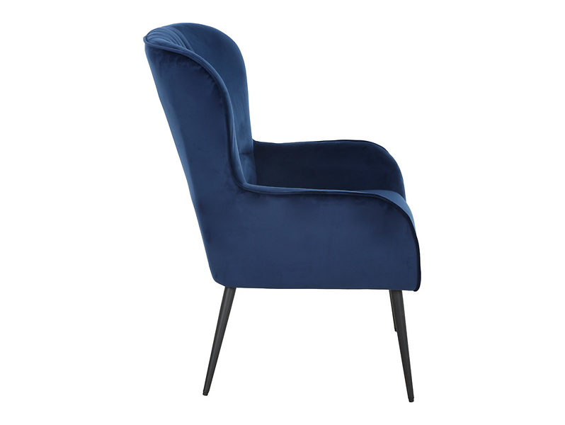 Fotel uszak Samon granatowy