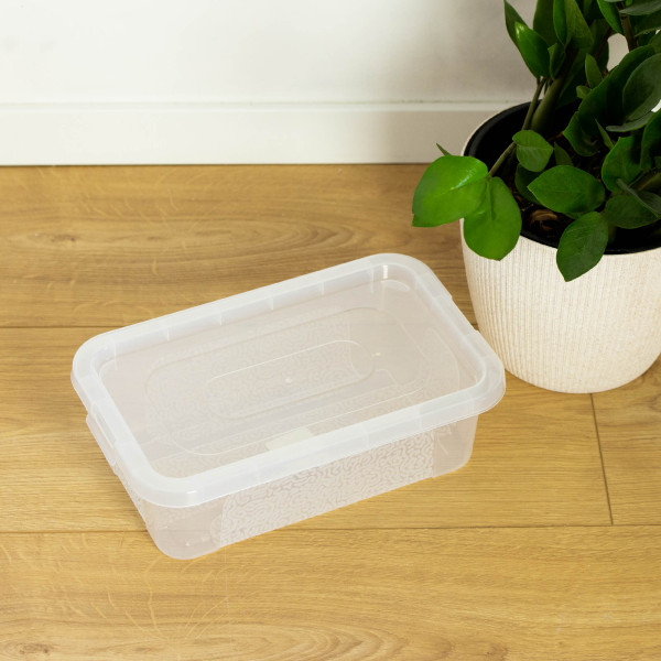 Pojemnik Pudło Plastikowe Z Pokrywą Zamykane 4,5 L