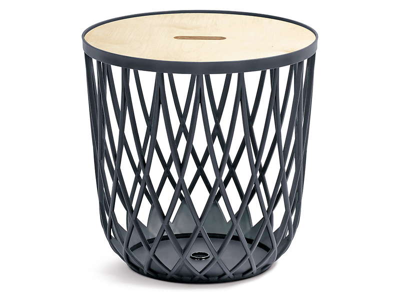 Kosz duży z pokrywą Uniqubo 44,7 cm czarny