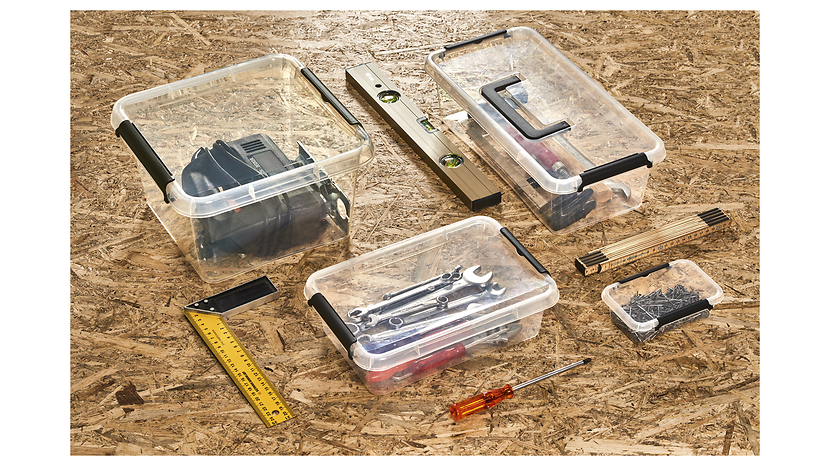 Pojemnik do przechowywania Simple 9 l transparentny