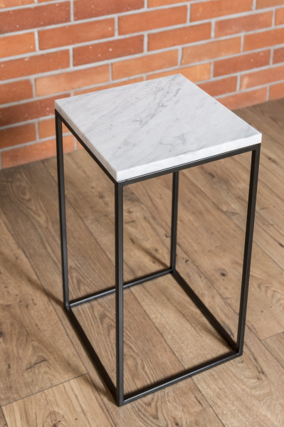 Kwietnik Metalowy z Marmurem Carrara VASO 12