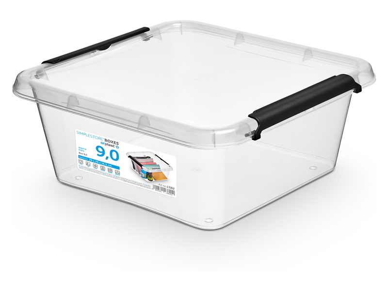 Pojemnik do przechowywania Simple 9 l transparentny