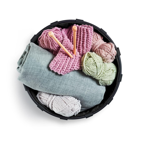 Kosz HOMEBASKET L FRAME, rhombus light grey