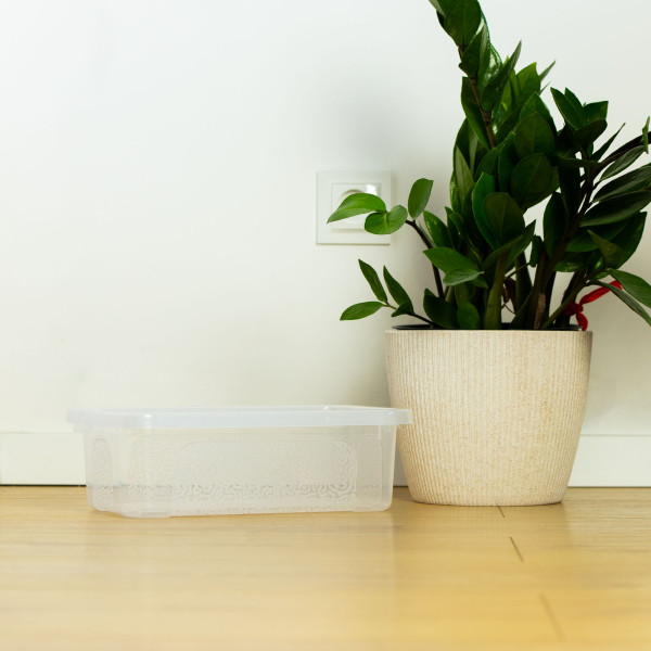 Pojemnik Pudło Plastikowe Z Pokrywą Zamykane 4,5 L