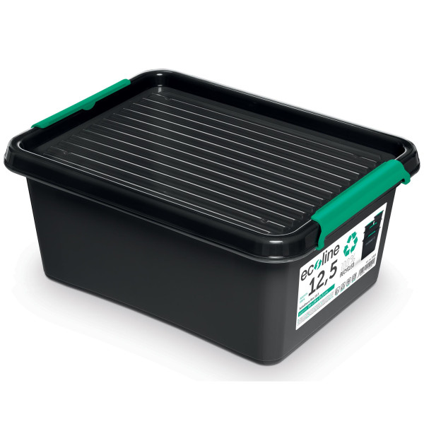 Pojemnik Pudło Plastikowe Z Pokrywą Eco Zamykane 12,5 L