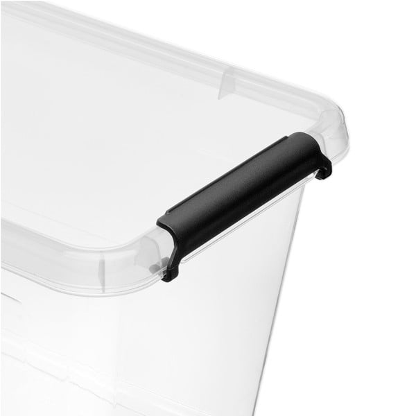 Pojemnik Pudło Plastikowe Z Pokrywą Kwadratowy 2 L
