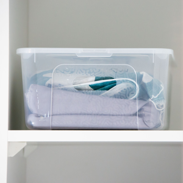 Pojemnik Plastikowy Z Pokrywą Pudełko Plastikowe 39x26x13,4