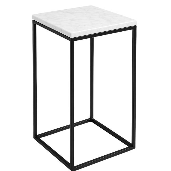 Kwietnik Metalowy z Marmurem Carrara VASO 12