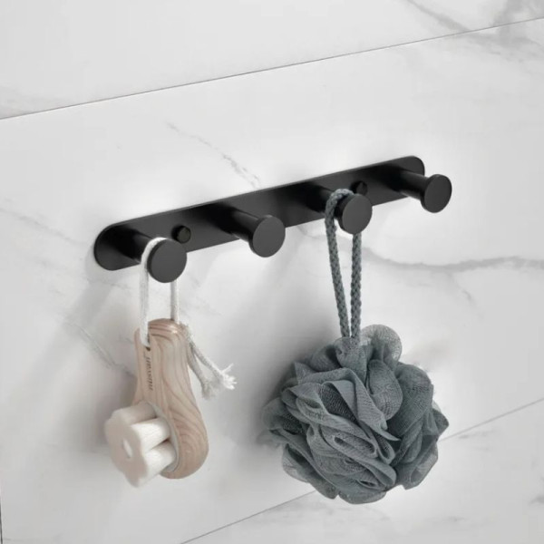 Wieszak na ubrania ścienny metalowy złoty do przedpokoju łazienki kuchni