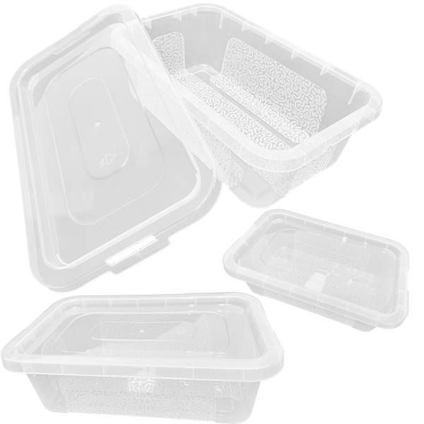 Pojemnik Pudło Plastikowe Z Pokrywą Zamykane 4,5 L