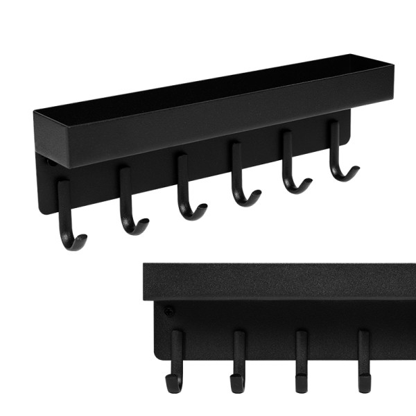 Wieszak ścienny z półką na klucze akcesoria metalowy loft