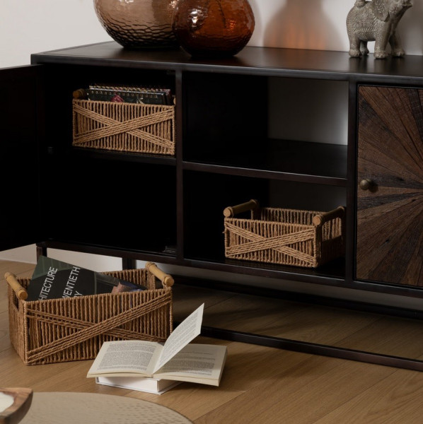 Kosze 3 szt. plecione ze sznurka Gina