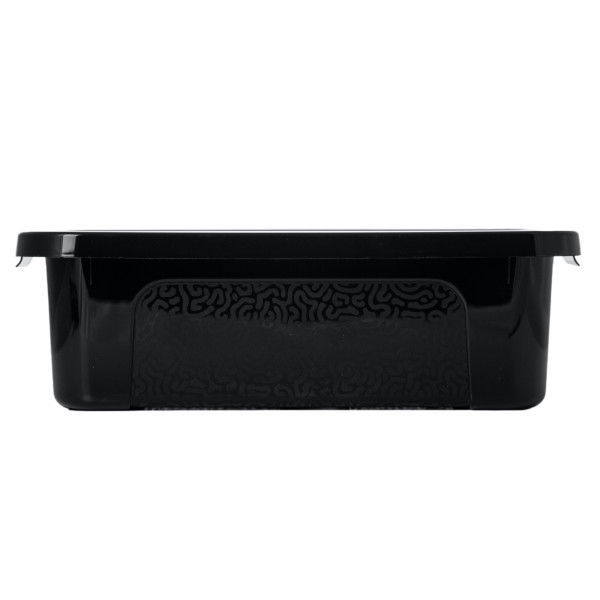 Pojemnik Pudło Plastikowe Z Pokrywą Zamykane 4,5 L Czarny