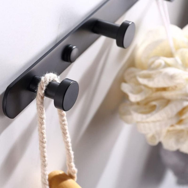 Wieszak na ubrania ścienny metalowy złoty do przedpokoju łazienki kuchni