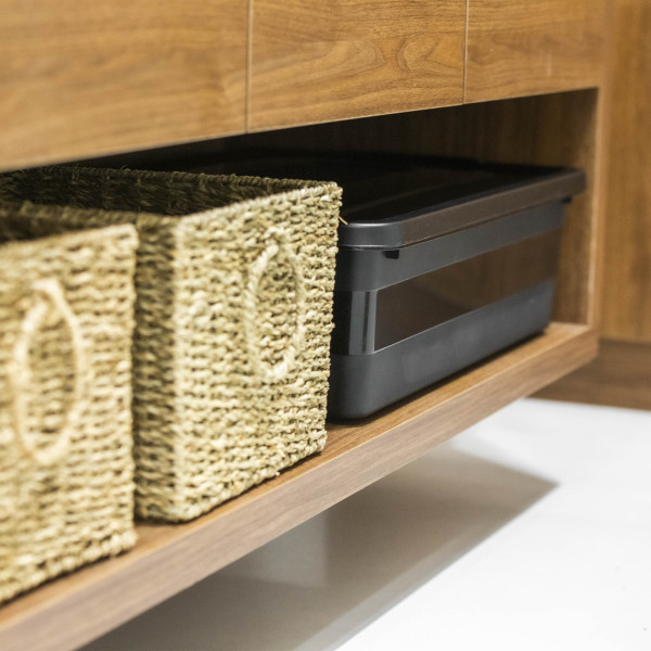 Pojemnik Plastikowy 28 L Pudełko Plastikowe Z Pokrywką Kółka