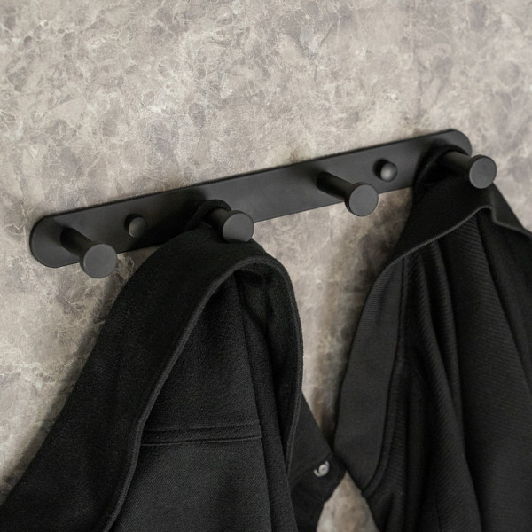 Wieszak na ubrania ścienny metalowy złoty do przedpokoju łazienki kuchni