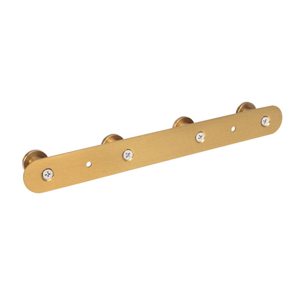 Wieszak na ubrania ścienny metalowy złoty do przedpokoju łazienki kuchni