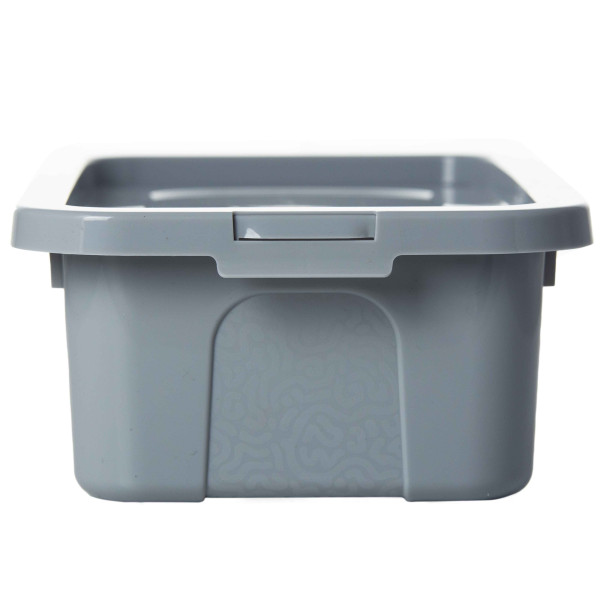 Pojemnik Pudło Plastikowe Z Pokrywą Zamykane 4,5 L Szary