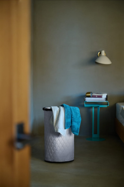 Kosz HOMEBASKET L FRAME, rhombus light grey