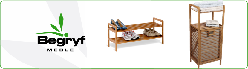 Bambusowy wieszak z trzema haczykami do łazienki przedpokoju BEGRYF 6x30