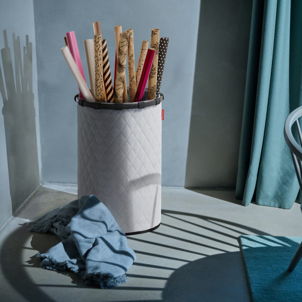 Kosz HOMEBASKET L FRAME, rhombus light grey